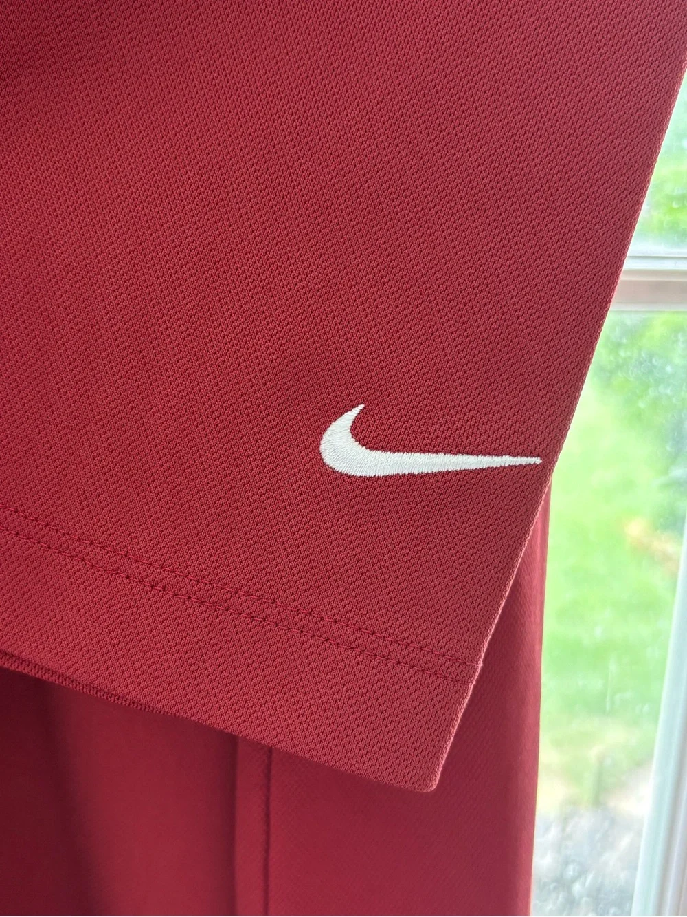 Nike Golf Fit DRY Maroon Red Men's Short Sleeve Polo Shirt (Size XL)
